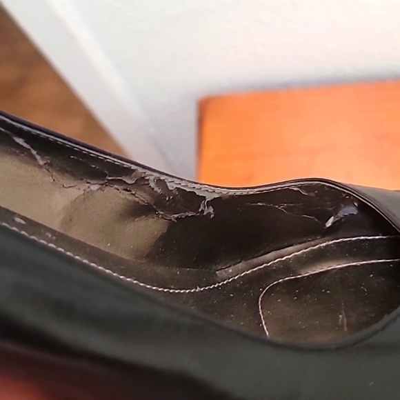 CALVIN KLEIN BLACK DOLLY WOMEN'S KIDSKIN HEEL SHOES SIZE 9 - Picture 10 of 13